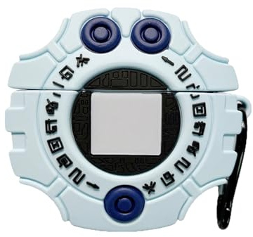 SCJLSDA Silikon-Kopfhörerabdeckung für AirPod Pro 3, niedliches Cartoon-Digimon-Monster-Digivice-Design für AirPods Pro 3. Generation, Ladehülle (2025) für Jungen und Mädchen (A)