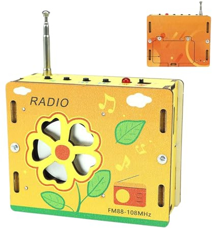 FM Radio Kit - 9x7.5x3.5cm | Educational Science Toy Physical Model with Mini Radio DIY, Science and Technology, Build Your Own Kit | Class Project for School Students at the Home