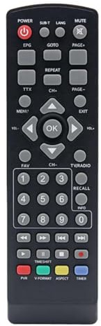 Telecomando universale DVB-T2 Set-Top Box Telecomando Wireless STB Controller di ricambio per TV HDTV Nessuna configurazione richiesta con trasmissione stabile a lunga distanza