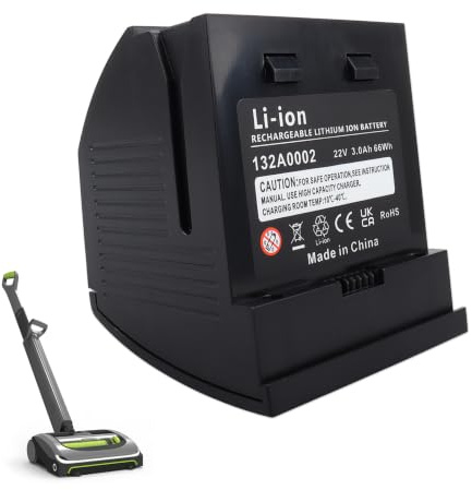 Lushtower 3.0Ah Lithium Ion Replacement Battery for Gtech AirRam MK2 K9 AR20 AR21 AR27 AR29 AR30 AR31, 103A022 103A105 132A0002 for Bissell Cordless Vacuum Cleaner 22V