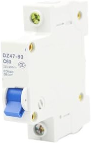 1 disjoncteur miniature monophasé DZ47-60 1PC1-60A (nouveau disjoncteur NXB-63 en option)(1P 60A)