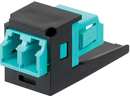 Pannet Adapter,Multimode Duplex LC Fiber,Black CMDSAQLCZBL - 1 Each