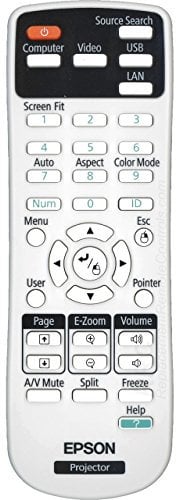 Epson Remote Controller 1566064, Projector, Press, 1566064 (1566064, Projector, Press buttons, Black, Grey)