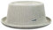 Kangol Mowbray Pork Pie Stoffhut Sommerhut Musikerhut Trendhut Bambushut (L (58-59 cm) - grau)