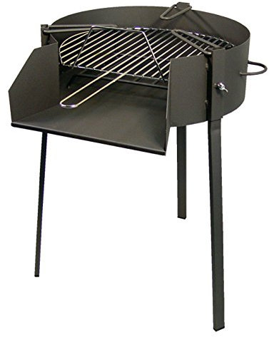 Imex El Zorro 71582 Barbacoa redonda con soporte para paella, diámetro 60 x 75 cm
