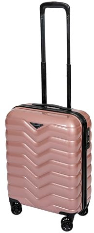 Bowatex Handgepäck Hartschalenkoffer Trolley V Shiny Pink Koffer 55 cm Cavalet