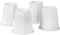 Home It 5 bis 6-Zoll-Super-Qualität Bett Schläfer, Weiss rund, Bett Riser hilft Sie Lagerung unter dem Bett 4-Pack