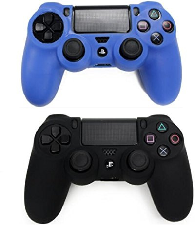 Carcasa de Silicona Suave para Mando Sony Playstation 4 PS4 BU+BL Talla única
