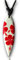 viva-adorno Halskette Surfbrett Holzanhänger Baumwollband Surfer Kette Länge verstellbar HK30, D2 Hibiskus Rot
