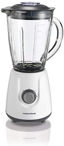 Morphy Richards 403053 Glass Jug Blender 1.5L Delicious Smoothies, White