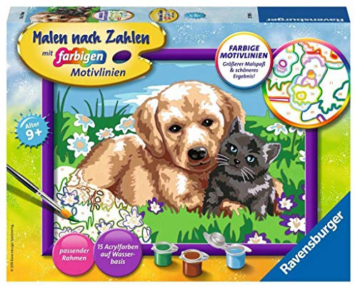 Ravensburger Peinture par numéros 27789 - Chien et Chat