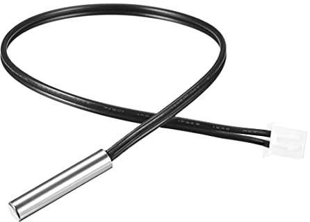 sourcing map Sensor de Temperatura Sensible de Acero Inoxidable para Aire Acondicionado 15,7, Sonda de Termistor 5K NTC