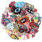 J.CARP 70Pcs Random Assorted Embroidered Iron on Patches, Cute Sewing Applique for Jackets, Hats, Backpacks, Jeans, DIY Accessories