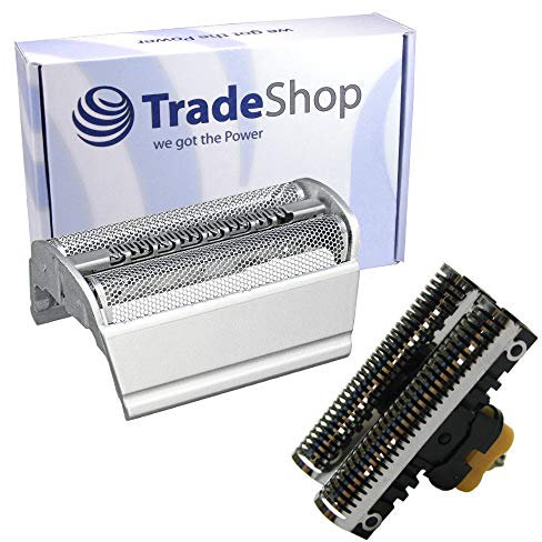 Hochwertiges Kombipack Scherfolie + Klingenblock kompatibel mit Braun 31S 5724346-03 072829 350 360 370 380 390 390cc