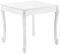 [en.casa] Esstisch für 2 Personen Küchentisch im Landhausstil Weiß Esszimmertisch Tisch Esszimmer MDF 76x80x80cm