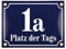 Placas de Dirección – Ceramica Numeros Casa Exterior Personalizada – 20x15 cm - Azul