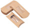BENECREAT 30PCS 16x7.8x2.5cm Braune Kraftpapier Kissenschachteln mit klarem Fenster, packungsschachtel für Babyparty, Geburtstag und Hochzeitsfeier