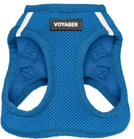 Voyager Step-In Air Hundegeschirr by Best Pet Supplies - All Weather Mesh Step in Vest Harness für kleine und mittlere Hunde, Königsblau, size M - Brust 40- 45 cm