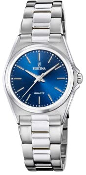 Festina Damen Analog Quarz Uhr mit Edelstahl Armband F20553/3
