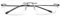 VEVESMUNDO Lesebrille Randlos Blaulichtfilter Titan Leicht Flexibel Modern Rahmenlos Lesehilfe Sehhilfe (1 Stück Schwarz, 1.5)
