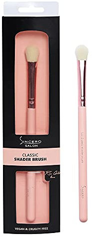 Sincero Salon Pinceau Plat Pour Fard à Paupières - Pinceau Maquillage Idéal Pour Appliquer des Crèmes des Ombres à Paupières Liquides et de la Base des Yeux - Pinceaux Maquillages Yeux 100% Végétalien