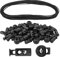 60Stk Kunststoff Kordel Schlösser, Kordelstopper, Kordelklemme Einzelne Loch, Einlochige Feder Knopf Stopper, Rund Stopper Rutschen Kordel für Seile Endfeder Toggle Stopper Slider (mit 10m Kordeln)