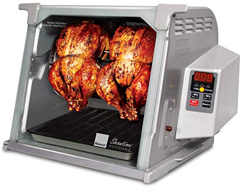 Ronco ST5000PLAT Digital Showtime Rotisserie, Platinum Edition, Cooks Food Perfectly Every Time, 3 Cooking Modes: Roast, Sear, and No Heat Rotation, Stainless Steel
