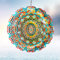 Eiryhope Windspiel für den Außenbereich, Mandala-Glücksstern, 30,5 cm, lasergeschnittene Gartenskulpturen, kinetischer 3D-Metall-Windfänger zum Aufhängen, für Veranda, Terrasse, Rasen-Dekor