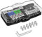 Joinfworld Fused Power Distribution Block Car Audio 4 Way MIDI(Mini-ANL) Fuse Block 12V 0/4 Gauge with Ground for Auto UTV Boat Stereo Amp