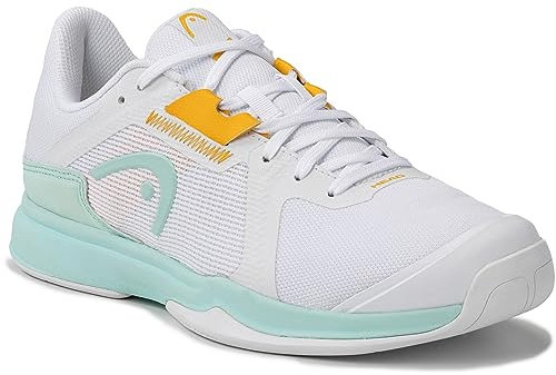 HEAD Sprint Team 3.5 Carpet Women New Model White-Aqua WHAQ Teppichschuhe (eu_Footwear_Size_System, Adult, Women, Numeric, medium, Numeric_43)