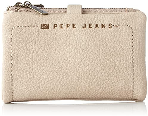 Pepe Jeans Diane Geldbörse mit Kartenhalter Beige 14,5x9x2 cm Kunstleder