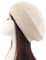tcax Baskenmütze Damen Vintage Damen Strick Baskenmütze Wintermütze Lässig Elastisch Einfarbig Damen Outdoor Warm Beanie Party, Beige, Einheitsgröße