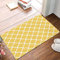 Fußmatte Modernes Marokkanisches Geometrisches Gemustertes Gelb Fußabtreter Pflegeleichte Eingangsteppich Waschbar Carpet Für Badezimmer Schlafzimmer Haushalt 50X80Cm