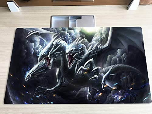 Neue Mlikemat Playmat Blauaugen Ultimativer Drache TCG CCG Sammelkartenspielmatte ohne Zonen + Gratis Tasche (ZD014-106-K-No Zones)
