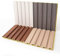Art3d Lamellen-Wandpaneele, WPC schalldichte 3D-Wandverkleidung für Innenwanddekoration, TV-Hintergrund, Proben, 4er-Pack, 15,2 x 15,2 cm., A30100