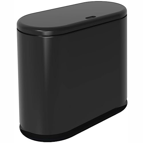 Poubelle Cuisine 10L, Poubelle Tri Selectif, Poubelle Rectangulaire, Doublure Amovible, Poubelle en Plastique pour Cuisines, Salons, Chambres, Salles de Bains, Toilettes, Bureaux, Hôtels