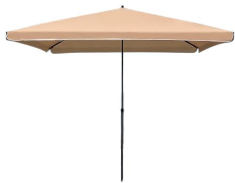NOIRDA 1,8mx2m, 2mx2m Gartenschirm Marktschirm, Rechteckiger Balkonschirm, Verstellbarer, Klappbarer Sonnenschirm, Für Terrasse, Strand, Rasen, Deck, Hinterhof, Pool(1.8mx2m/5.9x6.5ft)