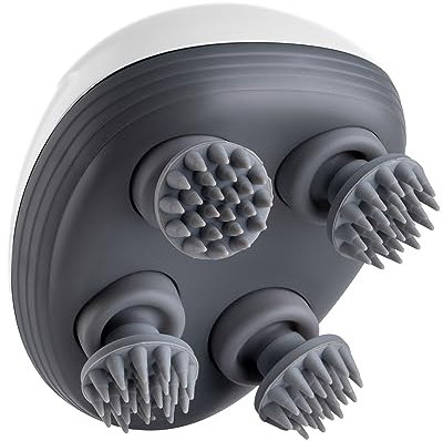 SEYRLMK Tragbares Haustier Hundemassagegerät für Hunde und Katzen Elektrisches Massagewerkzeug-Kopf- und Rückenmassagegerät, um Spannung, Muskelthese und Steifigkeit zu entlasten (White)