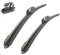 Autowischer, kompatibel mit Nissan Qashqai J11 2013–2020, Frontwischerblätter, weiche Gummi-Scheibenwischer, automatische Windschutzscheibe, 26 Zoll + 17 Zoll, 650 mm, 425 mm (Color : 2 PCS)