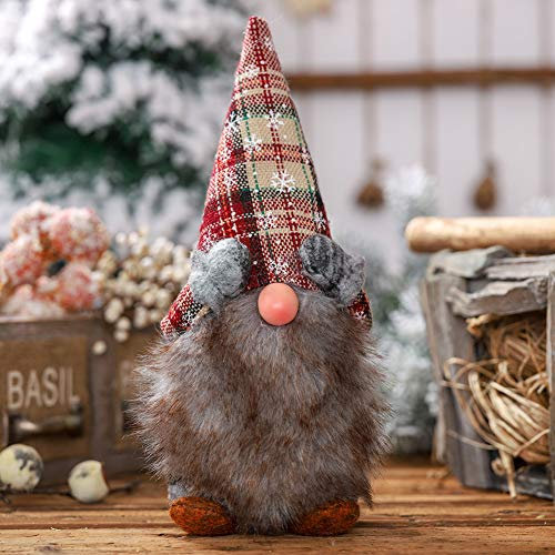 mumisuto Decorazioni Autunnali Gnomi, Natale Arredo, Decorazioni Autunno Gnomi di Peluche Gnomo Home Decor per Casa Cucine, per Decorazioni Natalizie, 22 × 15 × 7 cm (B)