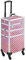 Yaheetech Rolling Makeup Train Case 3 in 1 Makeup Trolley Professional Cosmetic Case with Large Storage & 360° Wheels Hairdressing Beauty Case, Pink