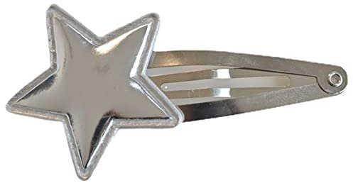 NUEAYMS Pinzas para el pelo de estrella plateadas con purpurina para el cabello, pinzas para el pelo, pasadores para niñas y mujeres, accesorios para el cabello