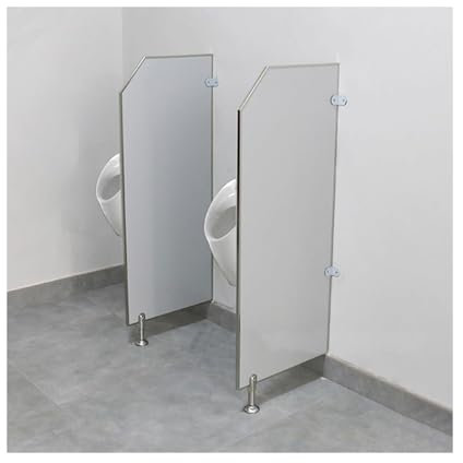 SYALEO Bodenmontierte Urinal-Trennwand, wasserdichtes Toilettenbrett, Urinal-Trennwand, Herren-Urinal-Sichtschutz, öffentliche Plätze, Urinal-Schallwand für Schulhotels