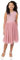 Maya Deluxe Midi Dress for Girls Sequins Embellished Party Tutu Bridesmaids Wedding with Belt Bow Vestito, Vintage Rose, 7-8 Anni Bambina
