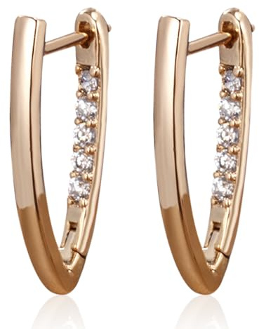 Ohrringe, V-förmige Ohrringe, Damenohrringe, Silberohrringe, hypoallergene Ohrringe, Geschenke für Mutter und Freundinnen, 2,3 cm x 1 cm