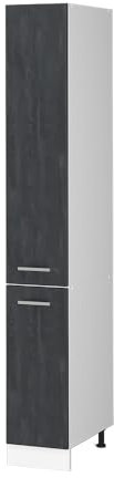 Vicco Apothekerschrank R-Line, Medizinschrank für die Küche, Schwarz Beton/Weiß, 30 cm