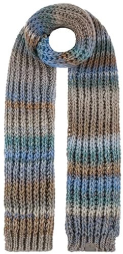 LIERYS Jasila Strickschal Damen/Herren - Made in Germany - Mit Schurwolle - Waschbar bis 30 Grad - Mehrfarbiger Winterschal - Wollschal warm und elegant - Damenschal Herbst/Winter taupe One Size