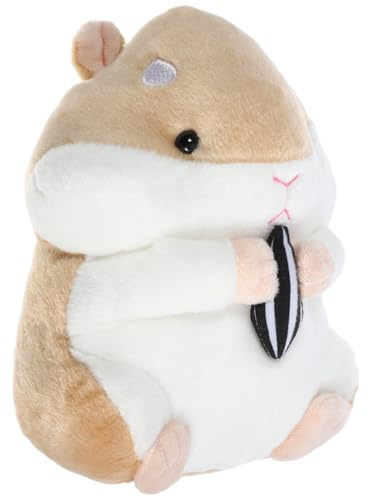MAGICLULU Muñeco De Peluche Lindo Hámster Muñeco De Colección Suave De Felpa para De Cumpleaños De Fiesta 23X16x14cm (Marrón)