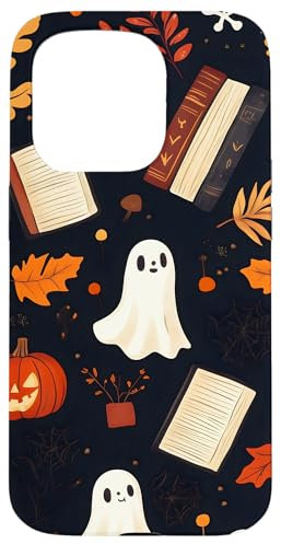 Halloween-Geister-Herbst-Muster Hülle für iPhone 15 Pro