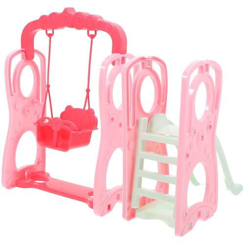 KONTONTY 1 Set Swing Slide Doll House Garden Decor Simulation Swing Prop Miniature Swings Decor Mini Playground Models Swing Decoration Doll House Ornaments Doll House Playset Abs